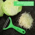 thumbnail image 7 of Mr&Mrs White Vegetable Peeler Set Green Potato Peelers Kitchen Julienne Veggie Peeler, 7 of 7