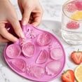 thumbnail image 4 of Multi-Use Grade Silicone Tray, Chocolate Candy Molds, Silicone Molds for Candles, Making Molds, 9X7X0.5 in 9-Cavity Fruit Themed Design Including Strawberry, Orange, Watermelon, 4 of 7