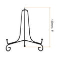 thumbnail image 2 of Uxcell 2Pack 5 Inch Plate Stands for Display Iron Folding Easel Plate Holders, Black, 2 of 5