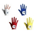 thumbnail image 1 of Finger Ten Junior Kids Dura Feel Guantes de golf blancos, azules, rojos y amarillos, valor extra, paquete de 2 (grande blanco derecho), 1 of 1