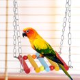 thumbnail image 4 of LotFancy 8 Pcs Bird Parrot Swing Toys, Natural Wood, 4 of 9