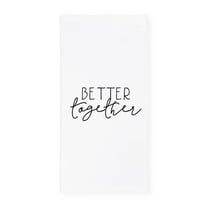 Better Together Cotton Canvas Kitchen Tea Towel