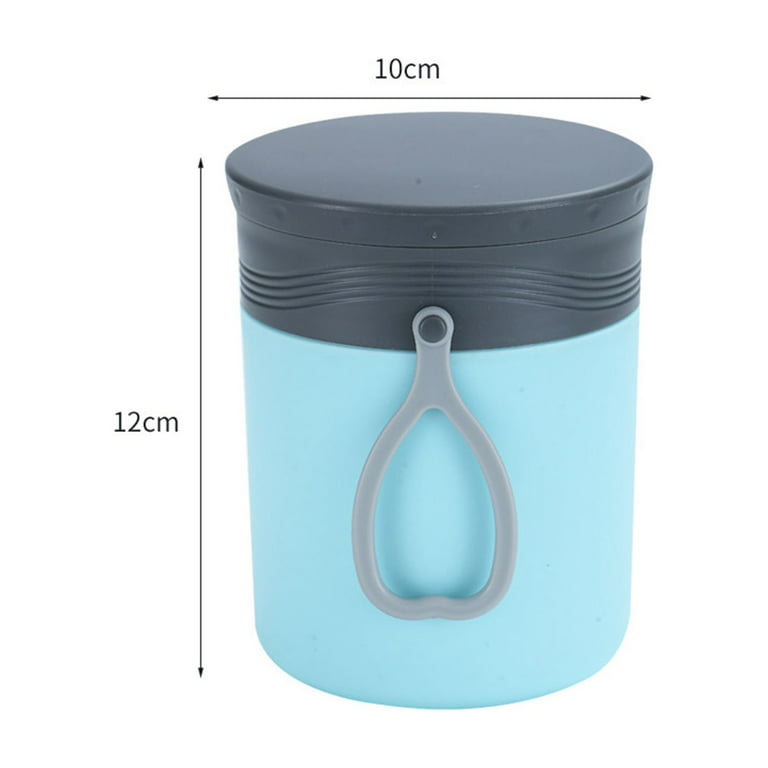 Bobasndm Insulated Food Container for Kids Adult - 430ml, Stainless Steel  Insulated Kids Food Jar with Folding Spoon, Leak Proof,Insulated Thermo