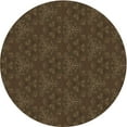 thumbnail image 1 of Ahgly Tapis Rond Lavable en Machine Intérieur Transitionnel Chêne Brun, 8 Pieds Rond, 1 of 7