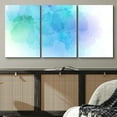 thumbnail image 3 of wall26 Canvas Print Wall Art Set Blue, Green &amp; Purple Watercolor Paint Blots Abstract Shapes Illustrations Modern Art Bohemian Dramatic Multicolor for Living Room, Bedroom, Office - 16"x24&q, 3 of 5