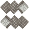 thumbnail image 2 of 100% Cotton Terry Kitchen Dish Cloths, Soft Absorbent Tidy Kitchen Dish Towels, Set of 6, Hand Face Towel Washcloth, Bulk Dish Rags Cleaning Cloth, 14 Inch x 14 Inch (Grey), 2 of 7