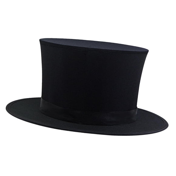 ZLight Magicians Hat Magical Tricks Children Playing Toys And Stage Performances Collapsible Top Hat Magician Magical Cap Black 14x33.5cm