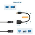 thumbnail image 6 of Cable Matters Mini DisplayPort to DisplayPort Adapter (Mini DP to DP) in Black - 4K Resolution Ready - Thunderbolt | Thunderbolt 2 Port Compatible, 6 of 8