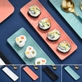 thumbnail image 2 of Barbecue Plate Curved Edge Design Anti-spill Tree Texture Rectangular Sushi Platter Baking Tray Home Supply, 2 of 7