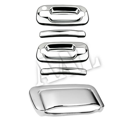 2002 Chevy Suburban - AAL Premium Chrome Cover Combo For CHEVY 2000 2001 2002 2003 2004 2005 2006 SUBURBAN 2 Doors HANDLE Without Passenger Side Keyhole+TAILGATE Without KEYHOLE