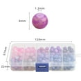thumbnail image 3 of de de 200x con Caja de Almacenamiento 8 Mm con Orificios para Collares de Abalorios de Bricolaje Ornamento de árbol de Navidad Suminist Gradiente de color rosa púrpura, 3 of 4