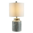 thumbnail image 3 of SAFAVIEH Boris 19 in. Stripe Textured Glass Table Lamp, Blue, 3 of 5