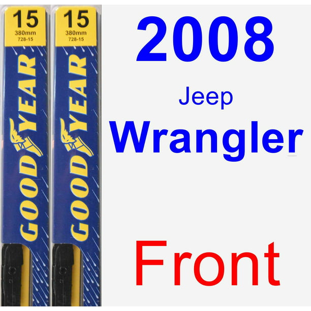 Arriba 79+ imagen 2008 wrangler wiper blade size
