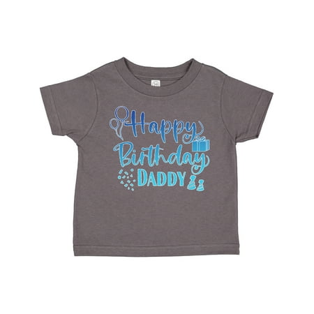 

Inktastic Blue Happy Birthday Daddy Gift Toddler Boy or Toddler Girl T-Shirt