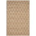 thumbnail image 1 of Tapis en Jute Tissé à la Main de 5' X 8' en Ivoire et Naturel, 1 of 3