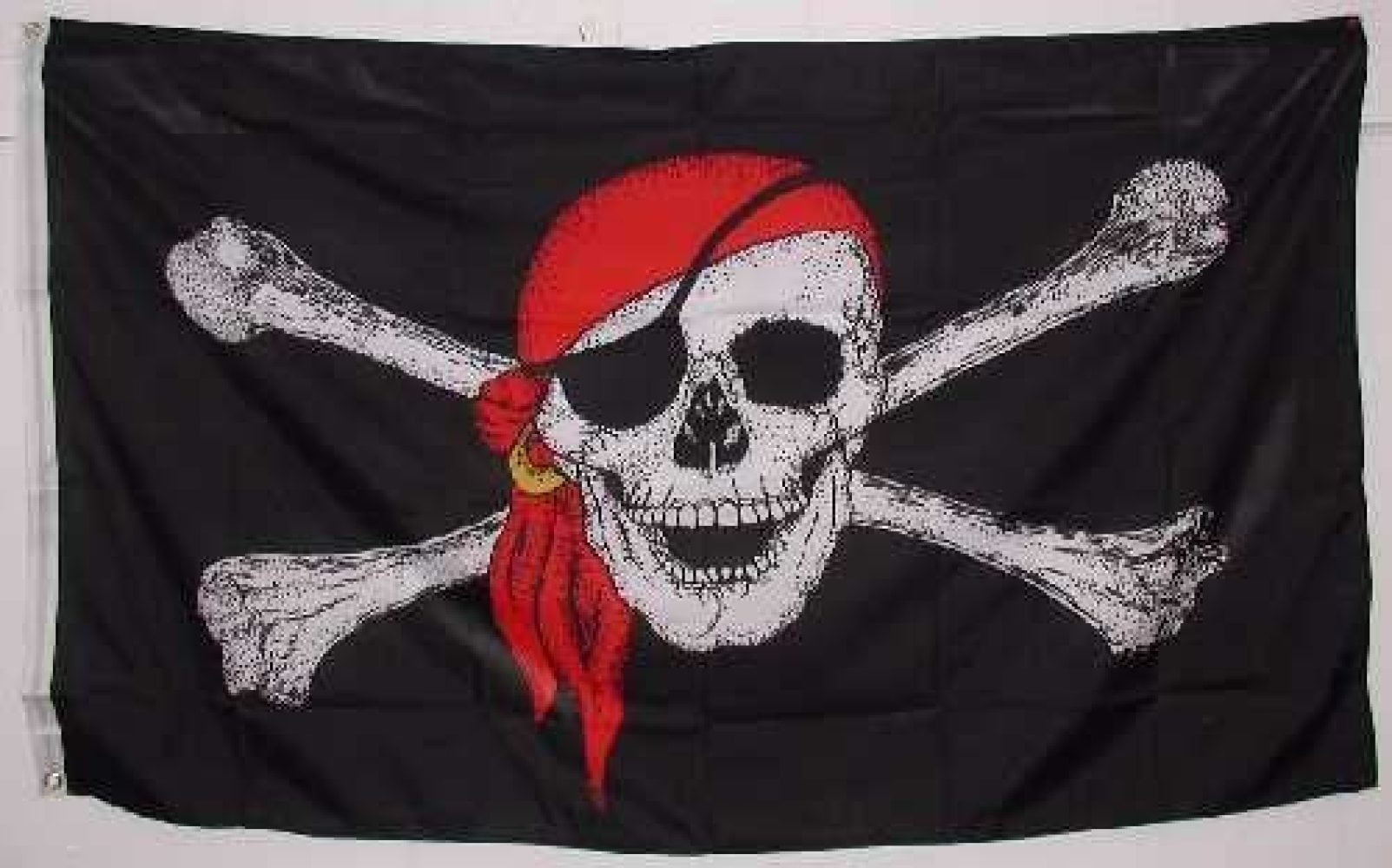 Large Pirate Bandana Flag Boats Treehouse Skull Crossbones Jolly Roger  5 x 3FT 