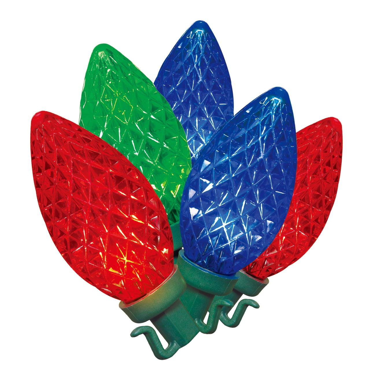 Holiday Time 36 Foot 16 Function Led C9 Christmas Lights Multicolor 60 Count Walmart Com