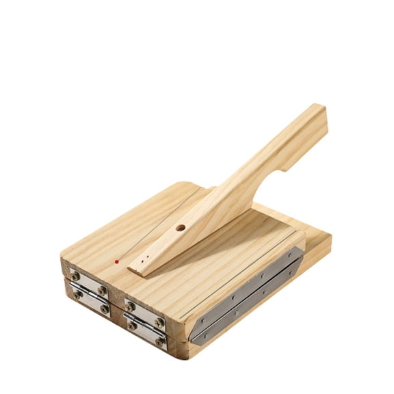 Wooden Tortilla Press Mexican Tortillera Presser Made from Natural Food-Grade Bamboo Wood (Square 8")