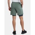 thumbnail image 4 of Athletic Works Men's and Big Men's 2 in 1 Gym Shorts with Liner, 6" & 8" Inseams, Sizes S-3XL, 4 of 5