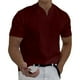 thumbnail image 1 of Camisetas Prolriy para hombre, primavera verano, informales, cuello en V, lisas, de manga corta, blusa, camisas para hombre, rojas, tallas XXXXXL, 1 of 8