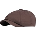 thumbnail image 5 of CoCopeaunts Newsboy Hats for Men Solid Plain Beret Adjustable Octagonal Newsboy Cap Unisex Vintage Artist Painter Beret Hat, 5 of 7