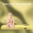thumbnail image 6 of Designed for iPhone 15 Plus Case with Screen Protector - Enhanced Camera Protection - Smooth Baby Skin-Like Feel Silicone Cover - Slim Fit Protective Phone Case 6.7" - Yellow, 6 of 14