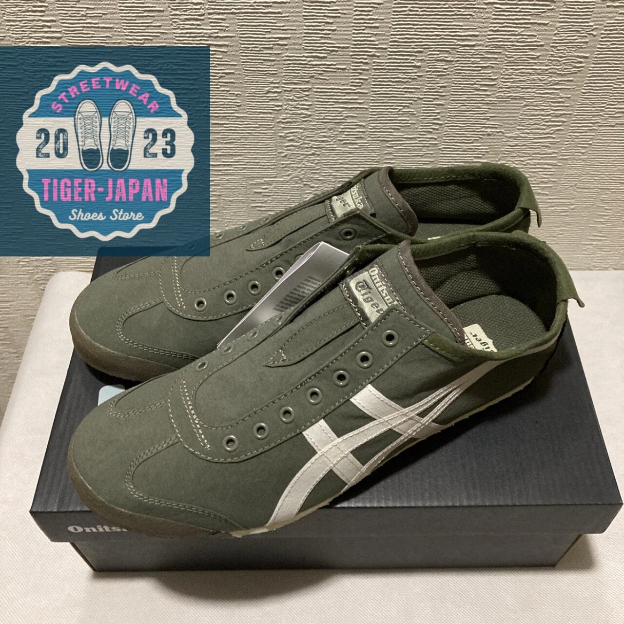 Onitsuka & Tiger MEXICO 66 SLIP-ON 1183B603 301 MANTLE GREEN BIRCH Onitsuka & Tiger MEXICO 66 SLIP-ON 1183B603 301 MANTLE GREEN BIRCH