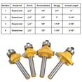thumbnail image 4 of 20 Unids Router Bit Vástago Broca del Enrutador Cortadores de Carburo de Tungsteno de Microgranos 1/2in 3///8in Cola Broca de fresado redondo, 4 of 5