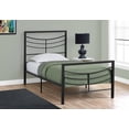 thumbnail image 3 of Monarch Specialties 78.25" Black Contemporary Rectangular Bed Frame - Twin Size, 3 of 3