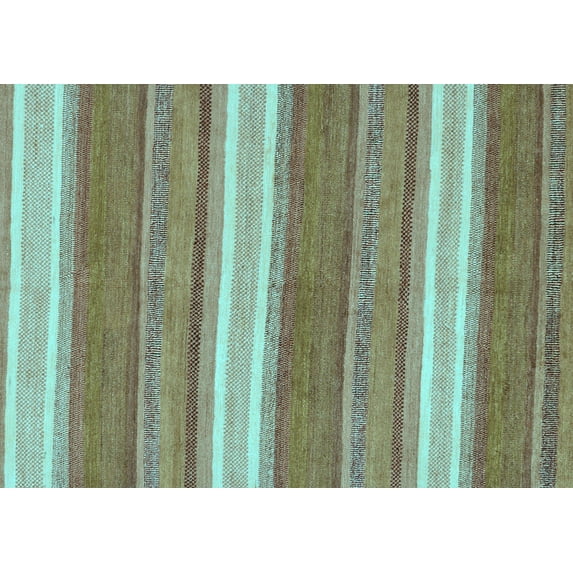 Ahgly Company Indoor Rectangle Abstract Light Blue Modern Area Rugs, 8' x 12'