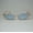 Amber Frame/ Blue Lens, variant on Issa Vibe Half Frame Oval Sunglasses