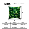 thumbnail image 5 of Saint Patrick's Day Velvet Bed Pillow Throw Covers Pillow Inserts Throw Pillows with Unique Patterns - Set of 2, Sizes 16x16, 18x18, 20x20 Inches for Various Occasions, 5 of 6