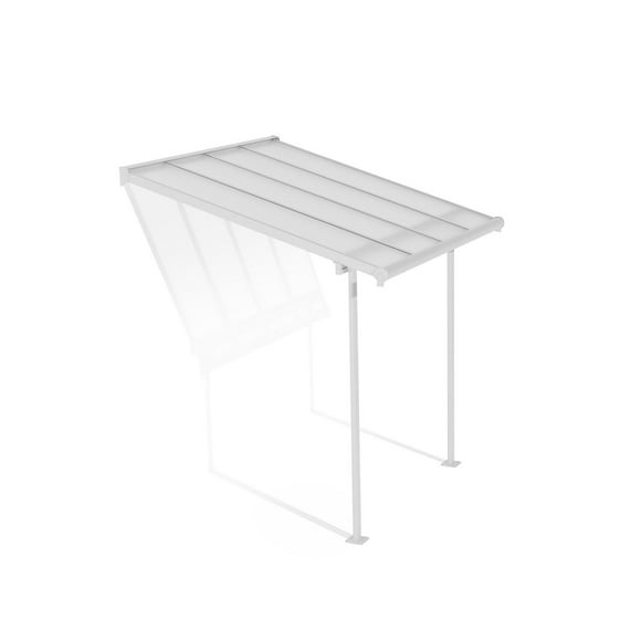 Canopia by Palram Sierra 7.4 ft. x 7.5 ft. Aluminum Patio Cover - White