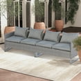 thumbnail image 2 of Costway Ensemble de Conversation pour Patio 2 Pcs Canapé Sectionnel Mobilier Siège Coussiné Jardin Gris, 2 of 10