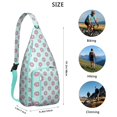 thumbnail image 2 of Donut Time Sling Backpack – Sweet Treats Pattern Shoulder Bag, Compact Anti-Theft Pack for Commuters, 2 of 4