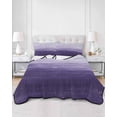 thumbnail image 3 of Purple Ombre Summer Quilt Set Twin XL Size,Soft Microfiber Quilted Bedding Set with 2 Pillow Shams,Modern Abstract Art Ocean Oil Painting Lightweight All Season Bedspread Coverlet for Bedroom 68"x98", 3 of 6