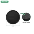 thumbnail image 2 of Paquete de 4 Posavasos para Muebles Redondos de Goma Antideslizantes de 4" para Sofá Silla/Piano Detener Muebles Rueda Pierna No Deslizante Tazas [Negro], 2 of 7