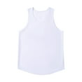 thumbnail image 2 of Momasggi Men's Workout Tank Tops Breathable Summer Sleeveless Crewneck Tanks Muscle Tees Cut Off Shirts Athletic Sports Gym Tank Top White L, 2 of 4