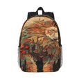 thumbnail image 1 of Easygdp Majestic Cosmic Lion Mochila Ligera de 15 Pulgadas para Estudiantes, Mochila Cómoda para la Escuela y Viajes, Correas Ajustables, 1 of 6