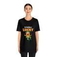 thumbnail image 3 of I'M Feeling Lucky St Patrick's Day Irish Unisex Jersey Short Sleeve Tee, 3 of 8