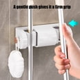 thumbnail image 5 of KOYPTL Home Mop and Broom Organizer Wall Mount - Easy to Install Mop and Broom Holder Wall Mount for Storing Cleaning Supplies - Organizer Utility Racks Mop Holder and Broom Hanger 2 Slots White, 5 of 7