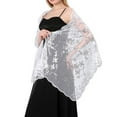 thumbnail image 7 of Fgnfyis Elegant Women's Lace Shawl Wrap Versatile Fashion Accessory For Casual Wear And All Season Stylish Cover Up White One Size, 7 of 7