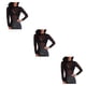 thumbnail image 5 of Camiseta básica de mujer Sonducket Sexy de manga larga transparente Negro S CBP196667, 5 of 6