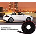 thumbnail image 3 of Car Front Bumper Protector, Random 98 Inch/2.5m Black Car Front Bumper Rubber Lip Splitter Body Spoiler Chin Lip Skirt Protector with 3M Tape, 3 of 5