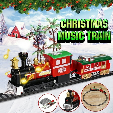 Christmas Musical Light Train Trees Box Set Carriage Kid Gift Toy Ornament Decor | Walmart Canada