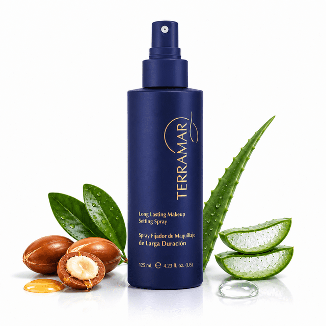 Spray Fijador de Maquillaje Terramar de Larga Duración 125 mL | Ayuda a Mantener el Maquillaje Intacto Todo el Día
