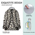 thumbnail image 5 of Botanical Flower Pattern Students Backpack Fashion School Backpack with Rustic Aesthetic, Adjustable Strap, Lightweight and Wear-Resistant for Student & Student, 5 of 5