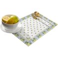 thumbnail image 2 of Placemats Set of 6,Non Slip Washable Table Mats Set, Summer Lemon Retro Floral Table Placemats for Kitchen Dining Table,Wedding Holiday Party Decoration, 2 of 6
