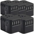 thumbnail image 2 of Adaptador Mundial TravelXpertBlack 5Pzas 100-240V 50-60Hz 5V 5.6A EU/UK/USA/ AUS Negro., 2 of 2