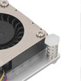 thumbnail image 3 of for Pi 5 Cooler Replacement Aluminium Alloy Temperature Controlled PWM Speed Control Cooling Fan for Pi 5 4GB 8GB Silver, 3 of 4